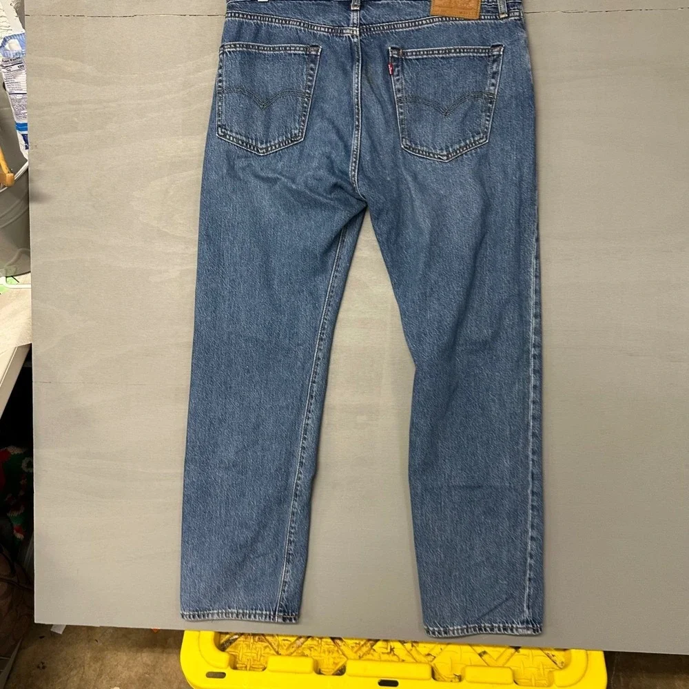 Levi's 505 Regular Fit Straight Leg Blue Denim Jeans Mens‎ W36 L32